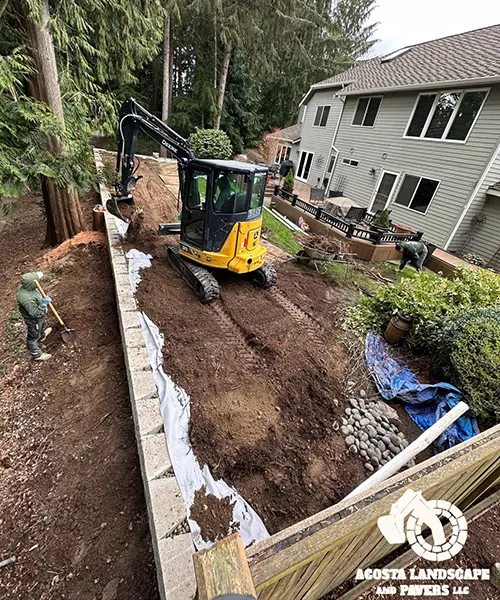 Retaining Wall & Fencing Project